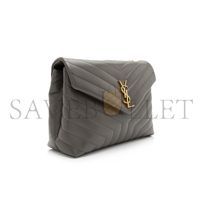YSL LOULOU MEDIUM CHAIN BAG IN QUILTED LEATHER 487216503252 (32*22*12cm)