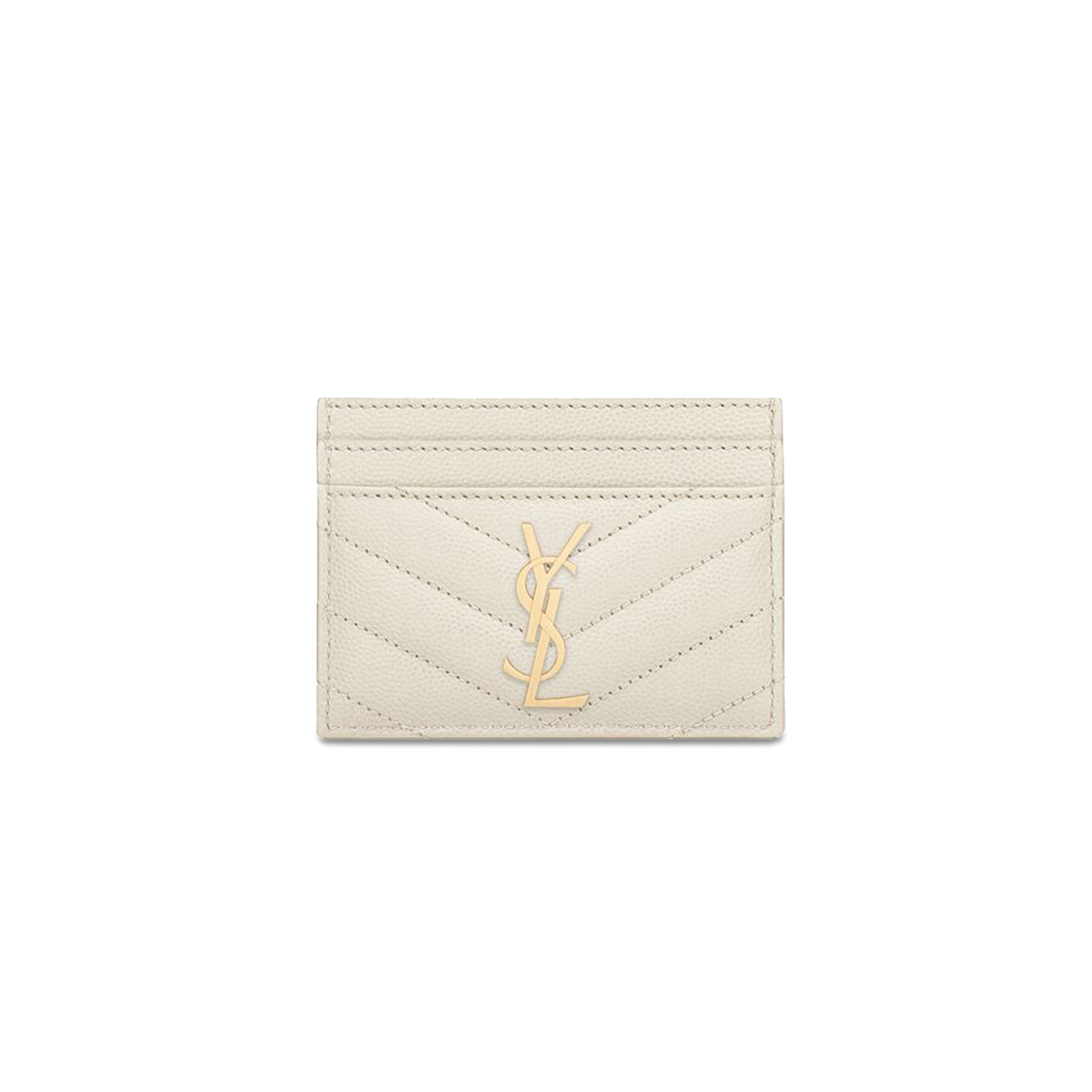 YSL CASSANDRE MATELASSÉ CARD CASE IN GRAIN DE POUDRE LEATHER 423291BOW019207 (10.5*7.5*0.5cm)