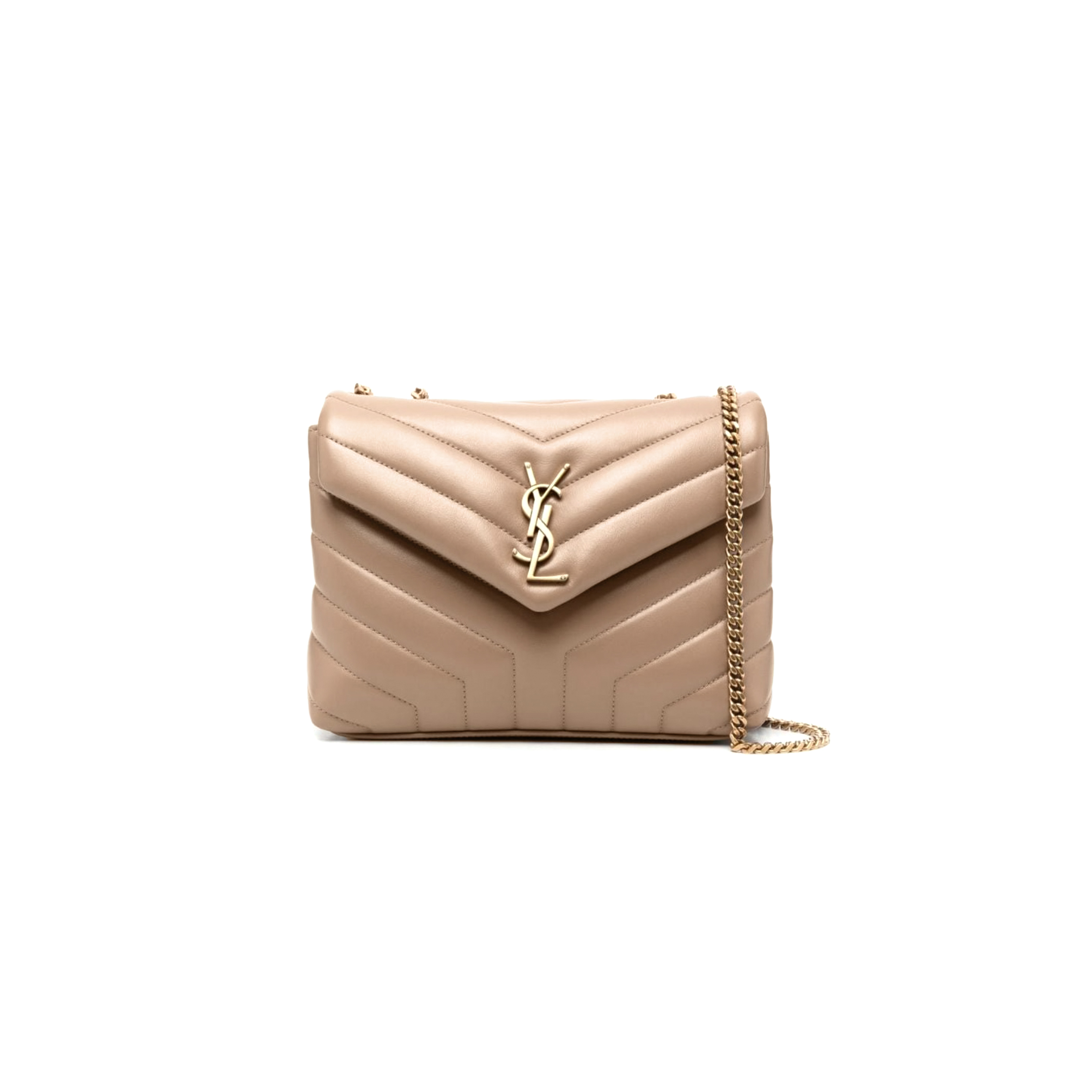 YSL LOULOU SMALL CHAIN BAG IN QUILTED LEATHER 494699774582 (23*17*9cm)