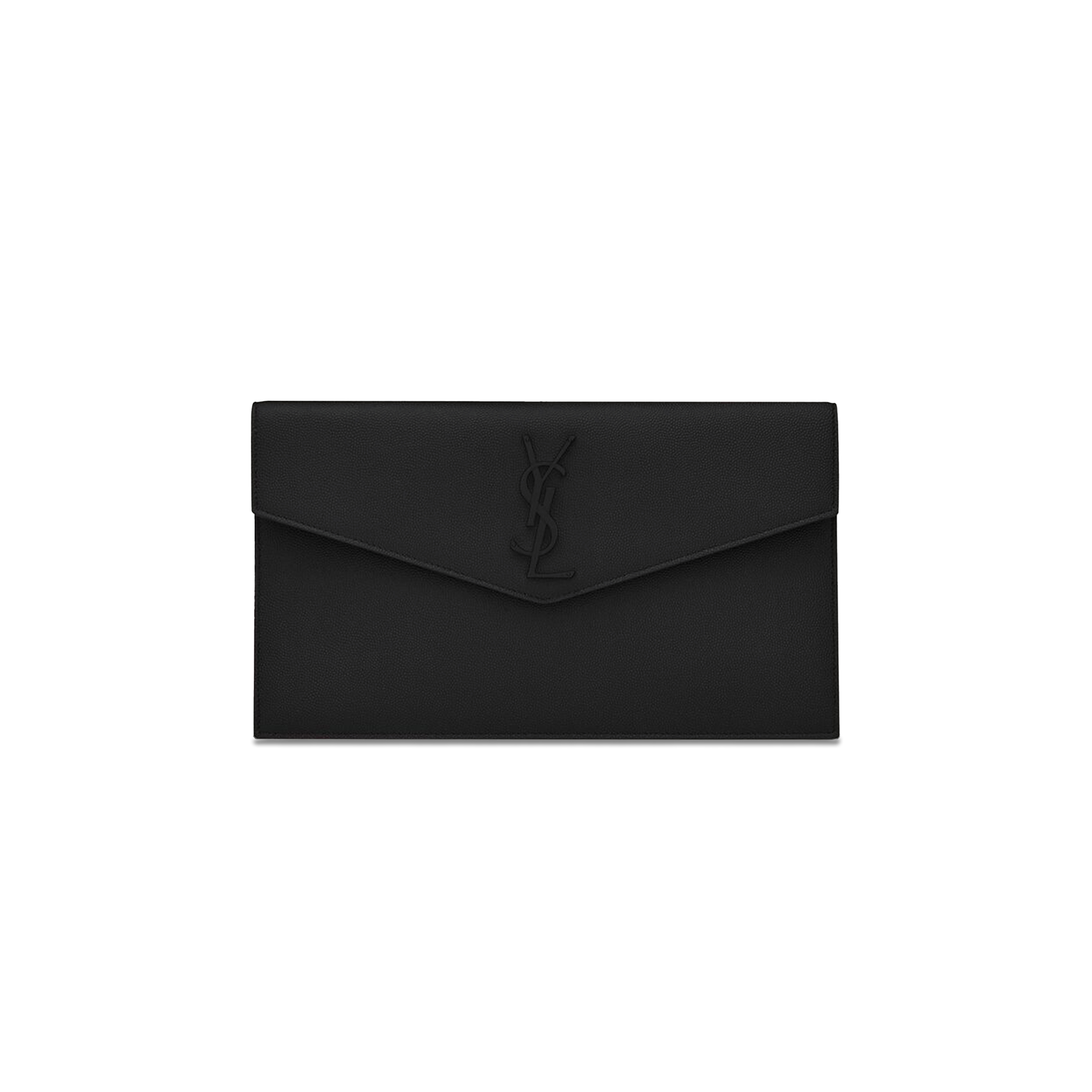 YSL UPTOWN POUCH IN GRAIN DE POUDRE LEATHER 5657391GF0U1000 (27*16*2cm)