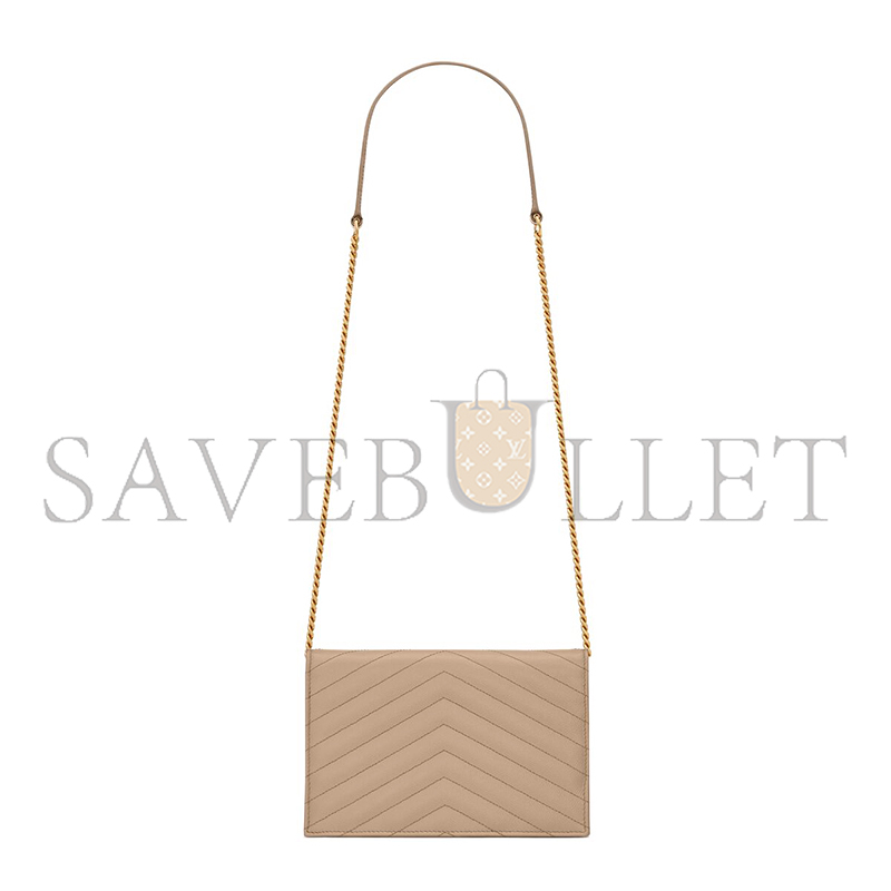 YSL CASSANDRE ENVELOPE CHAIN WALLET IN GRAIN DE POUDRE LEATHER 742920BOW012721 (19*12.5*3.5cm) YSL CASSANDRE ENVELOPE CHAIN WALLET IN GRAIN DE POUDRE LEATHER 742920BOW012721 (19*12.5*3.5cm)
