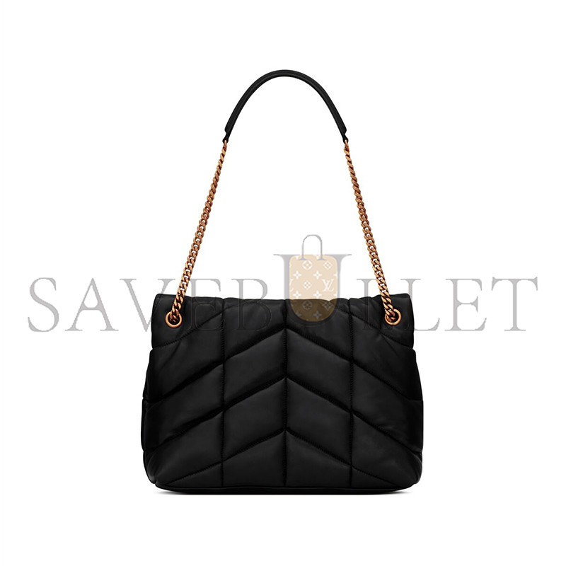 YSL PUFFER MEDIUM IN NAPPA LEATHER 5774751EL071000 (35*23*13.5cm)
